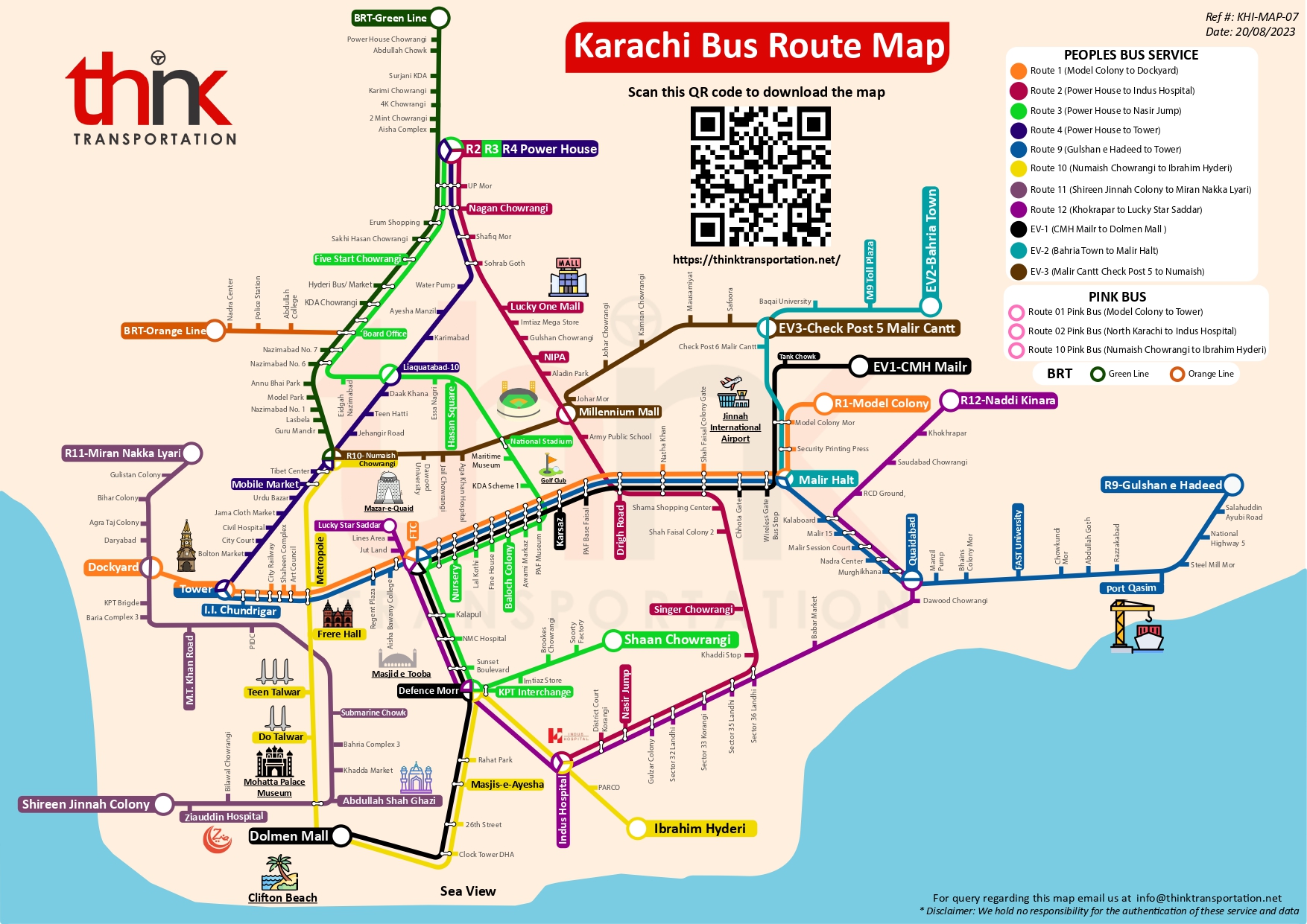Karachi Metro Bus Route Map